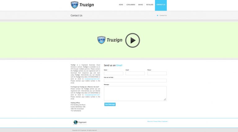 Truzign Website design
